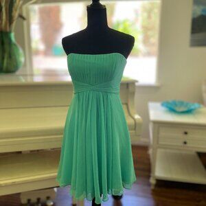 BCBG Maxazria Tiered Strapless Cocktail Dress